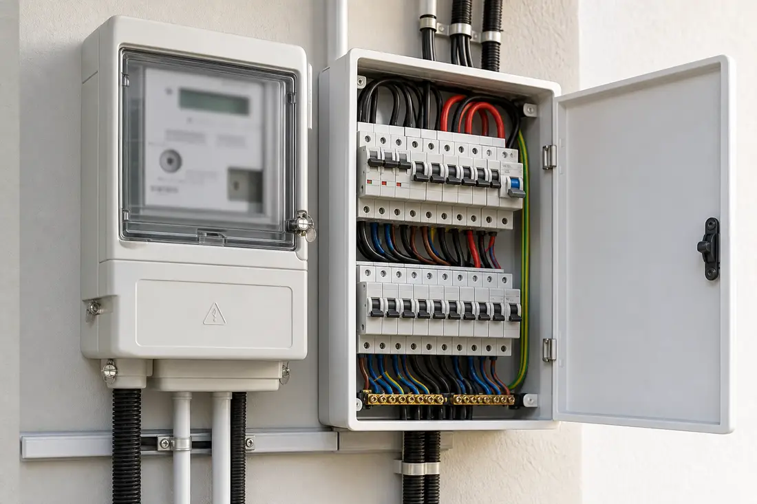 Exemple : schéma autoconsommation photovoltaïque sur maison en Suisse romande